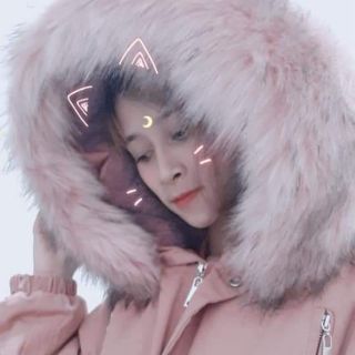 Áo parka hồng hot hit