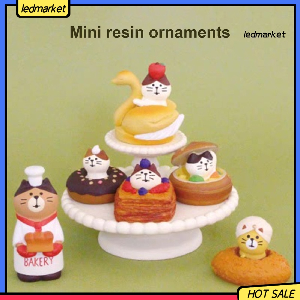 Mô hình mèo Zakka trang trí bánh kem sinh nhật