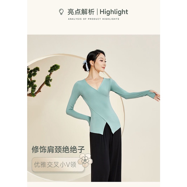 M &amp; E Sophie Áo Tay Dài Co Giãn Dùng Để Luyện Tập Múa Truyền Thống Trung Hoa Truyền Thống Rhyme