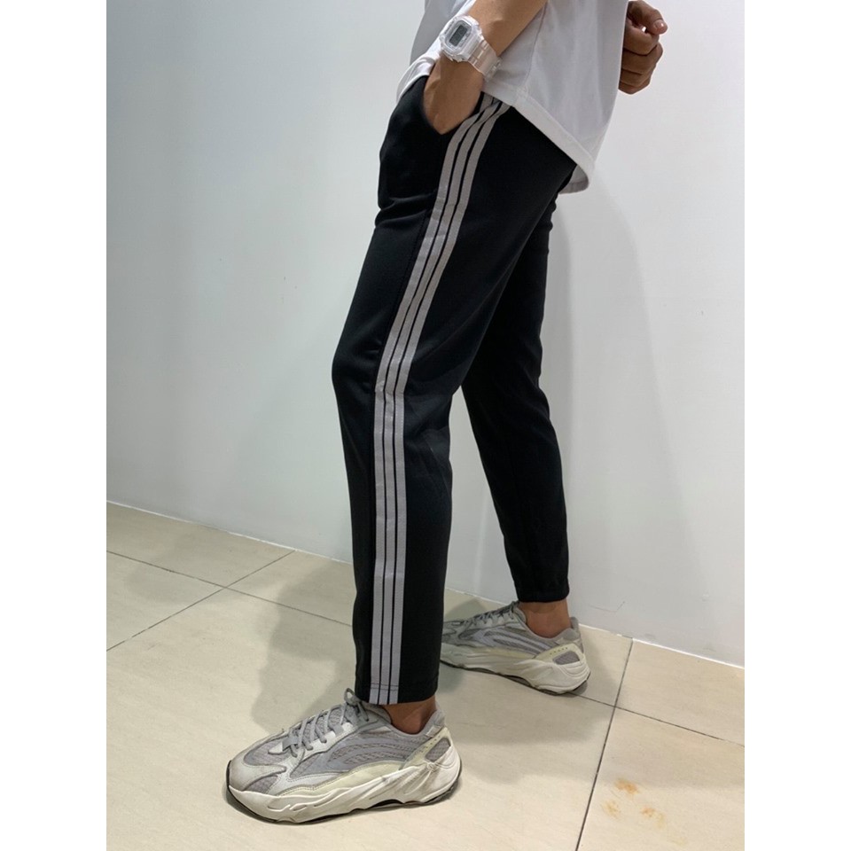 Quần 3 sọc phản quang quần thể thao form nam nữ UNISEX - GIN STORE