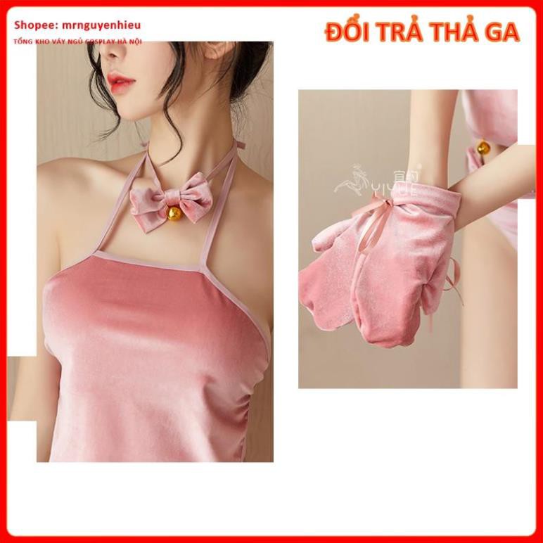 Bộ ngủ cosplay tiểu hồ ly gợi cảm, Set bikini cosplay miêu nữ, mèo đen sexy, không tất -Mèo180 - mrnguyenhieu - Hà Nội