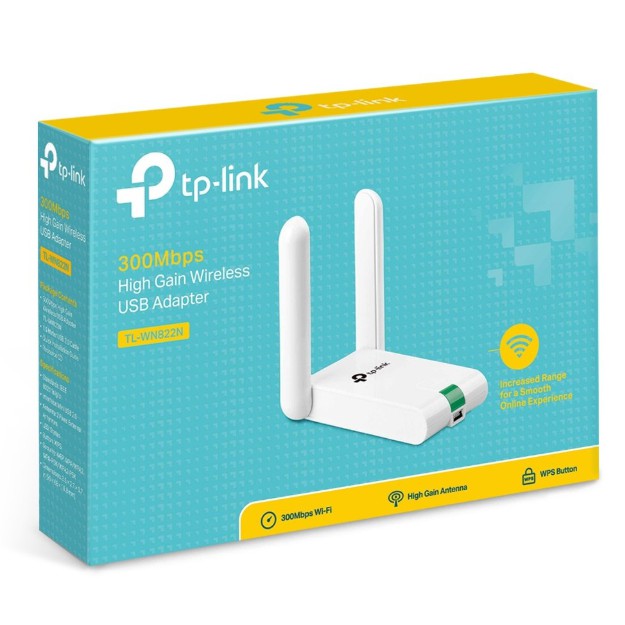 USB thu Wifi USB TP-Link TL-WN822N - USB Wifi (High Gain) Chuẩn N Tốc Độ 300Mbps