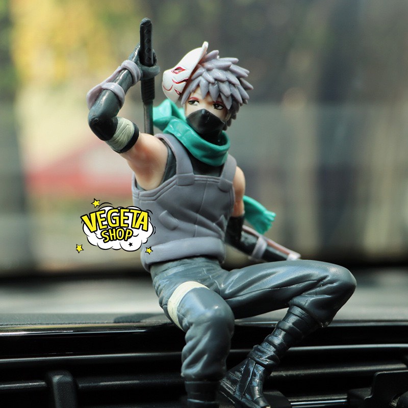 Mô hình Kakashi ngồi - Mô hình Naruto - Hatake Kakashi - Cao 19cm - Trang trí ô tô, bàn làm việc, kệ sách, tivi