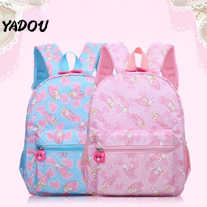 Ba lô đi học YADOU kích thước lớn họa tiết hoạt hình phong cách Hàn Quốc xinh xắn thời trang