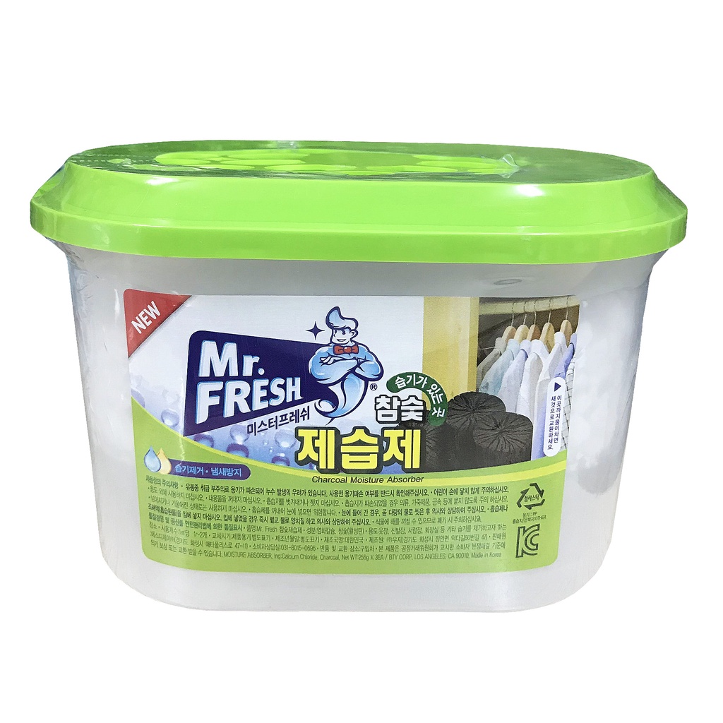 Bình hút ẩm khử khuẩn than hoạt tính Mr.Fresh - Korea 256g