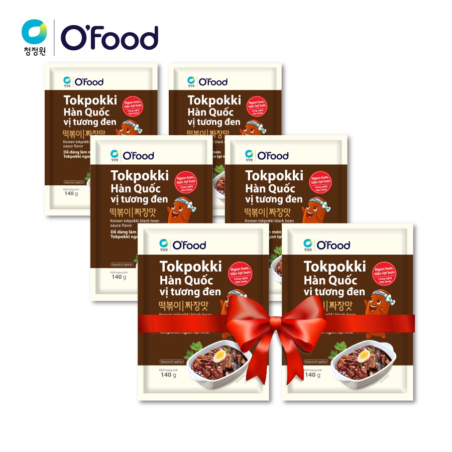 Tokpokki O'food vị tương đen gói 140g