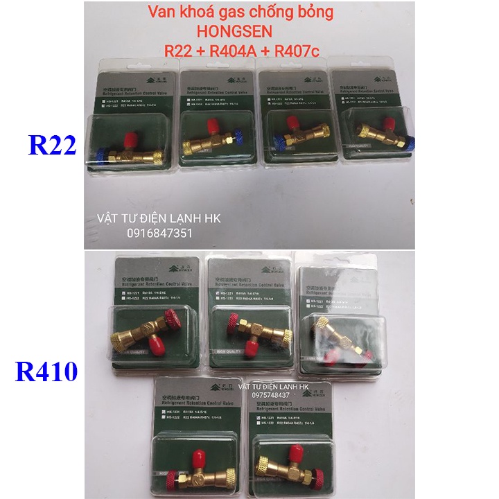 Van chống bỏng Gas R410 - R22 HONGSEN - thường ga 22 410