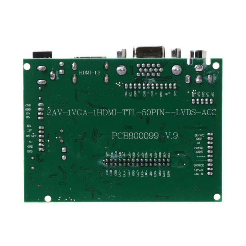 1 Bộ Điều Khiển Lcd Ttl Lvds V + Driver Board Hdmi Vga 2av 50-60pin