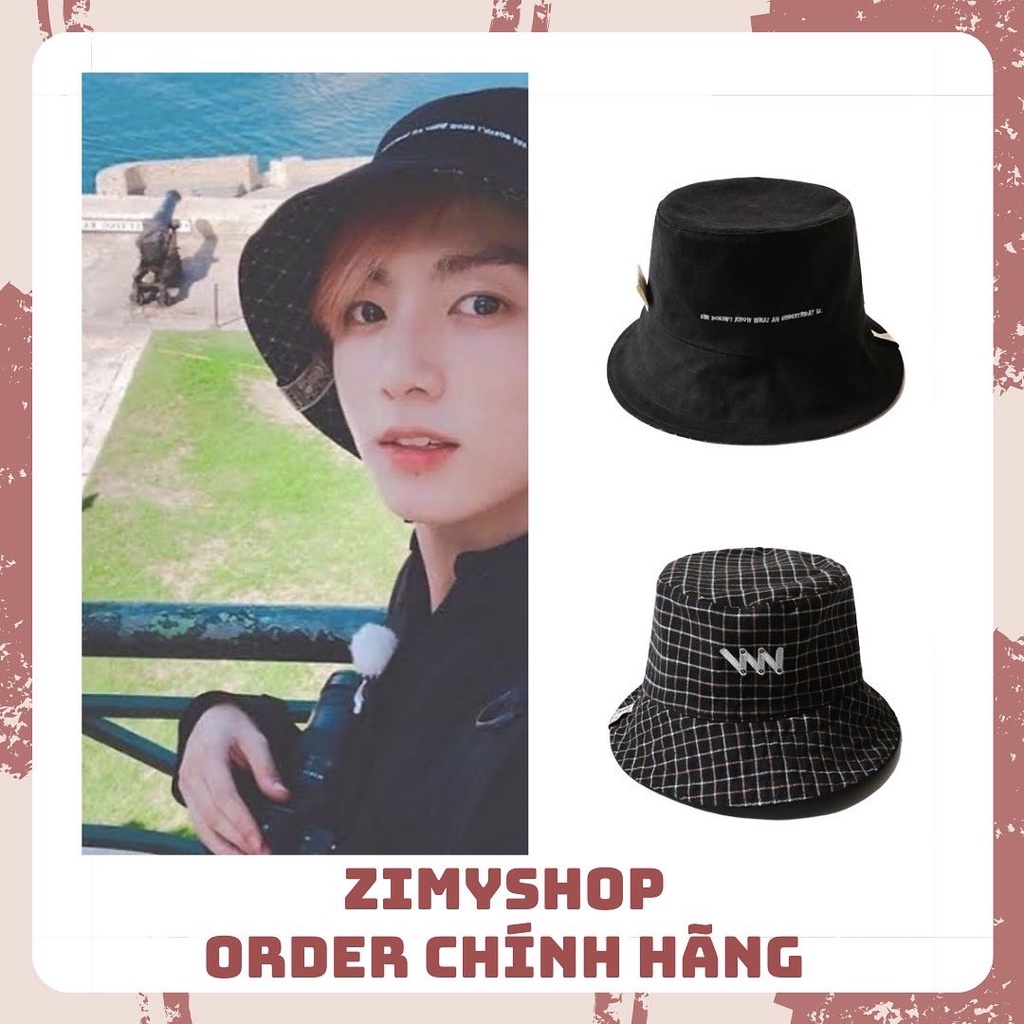 CHÍNH HÃNG MŨ BUCKET 2 MẶT WV PROJECT JUNGKOOK BTS
