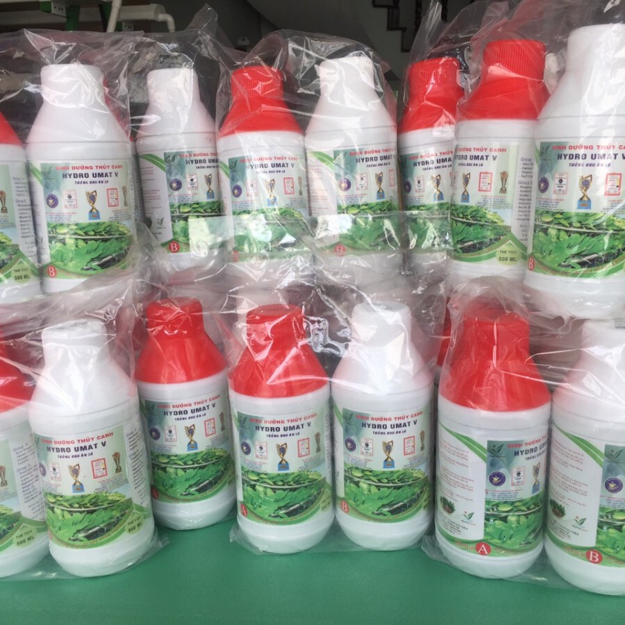 [GIÁ GỐC] Bộ 2 chai dung dịch thuỷ canh cao cấp Hydro Umat V chai 500ml chuyên dùng cho rau ăn lá