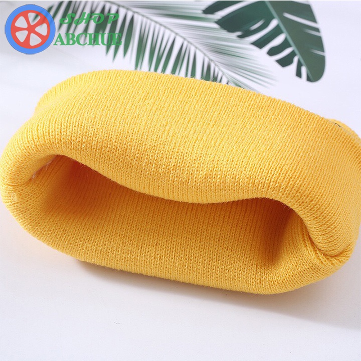 Mũ len dệt kim giữ ấm trong mùa đông thiết kế kiểu dáng hình động vật dễ thương dành cho em bé