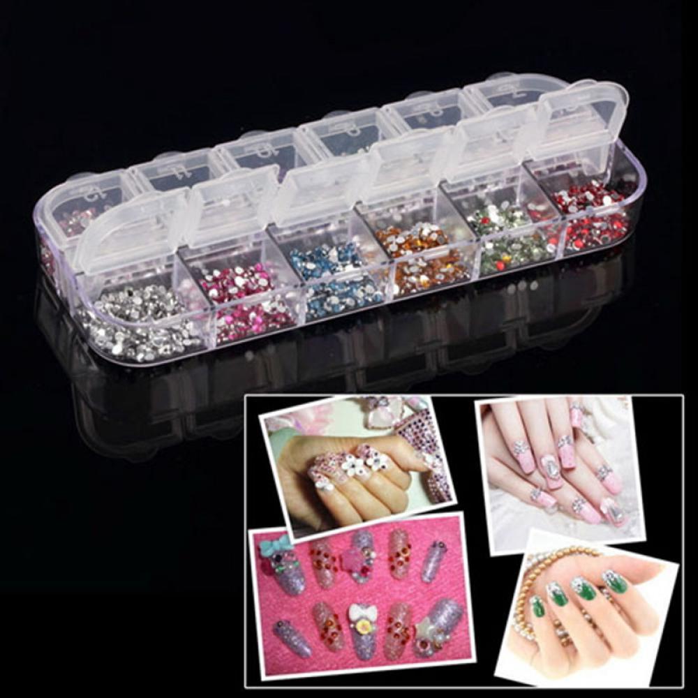 Tương Lai 3600 Chiếc|2mm Các Loại|Hộp Phụ Kiện Trang Trí Móng Tay Nghệ Thuật Cho Nữ