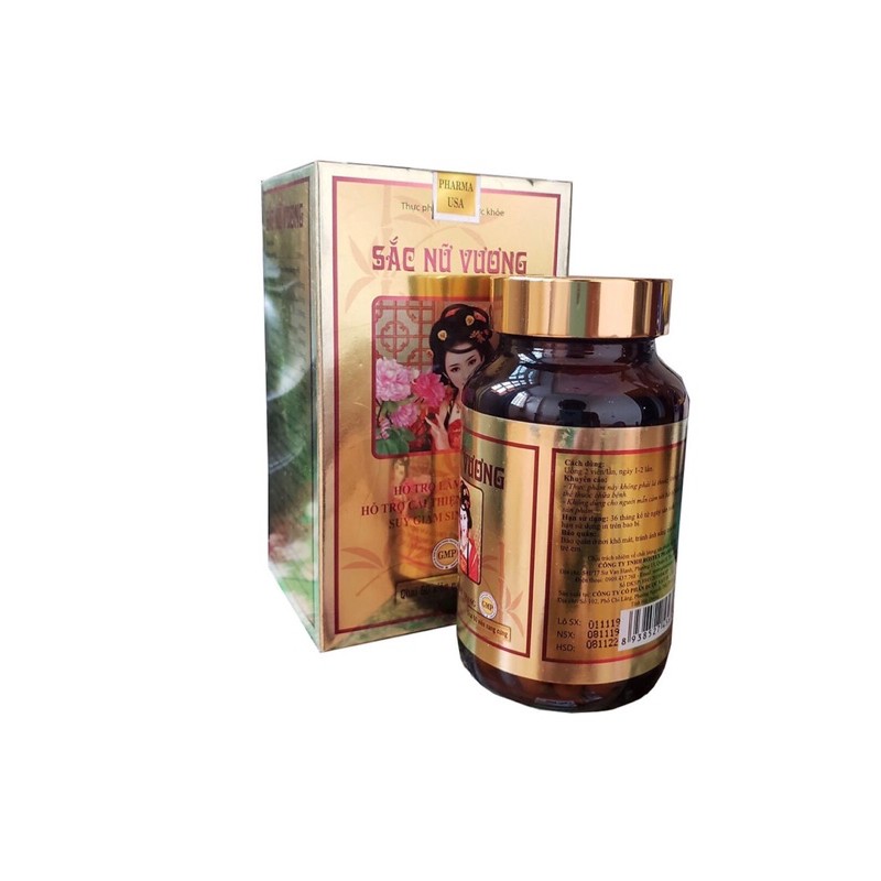 SẮC NỮ VƯƠNG đẹp da, sáng da, cải thiện trình trạng sinh lý nữ, suy giảm nội tiết tố