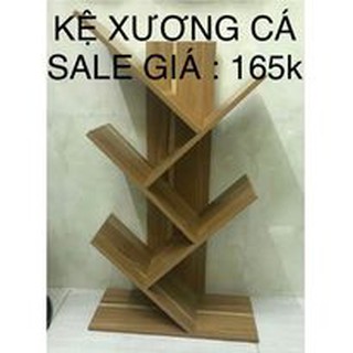 KỆ TỦ SÁCH XƯƠNG CÁ