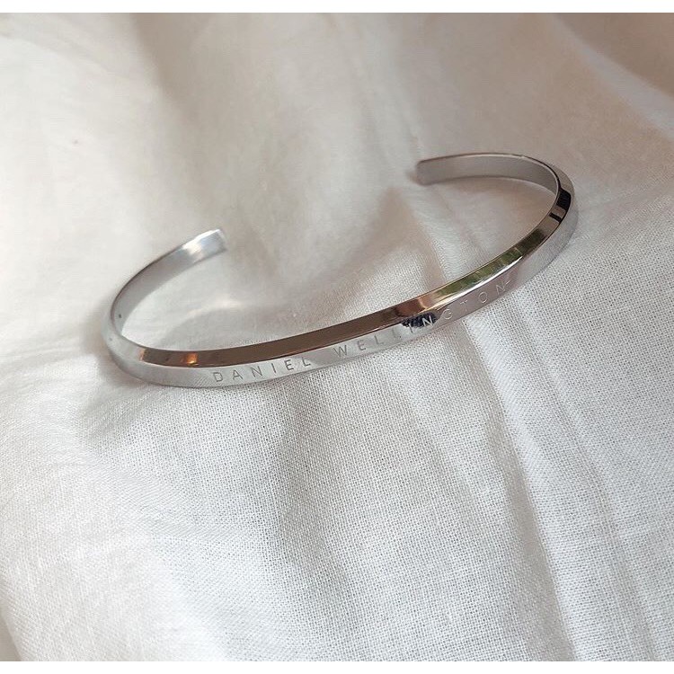 Vòng đeo tay Cuff bạc đủ size cho nam nữ