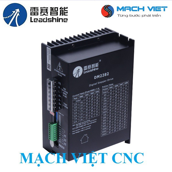Driver điều khiển động cơ bước chính hãng Leadshine 2 pha DM2282 hỗ trợ kĩ thuật trọn đời