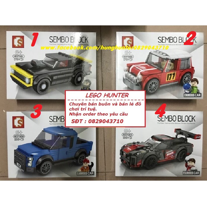 Bộ lắp ráp Lego Speedcar Xe đua thể thao , Xe oto , Xe hơi các loại Lego City