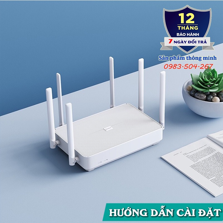 Bộ phát Wifi Router Xiaomi Redmi AX5400 băng tần kép - Wifi 6 5400Mbps - hỗ trợ Mesh - kết nối 248 thiết bị