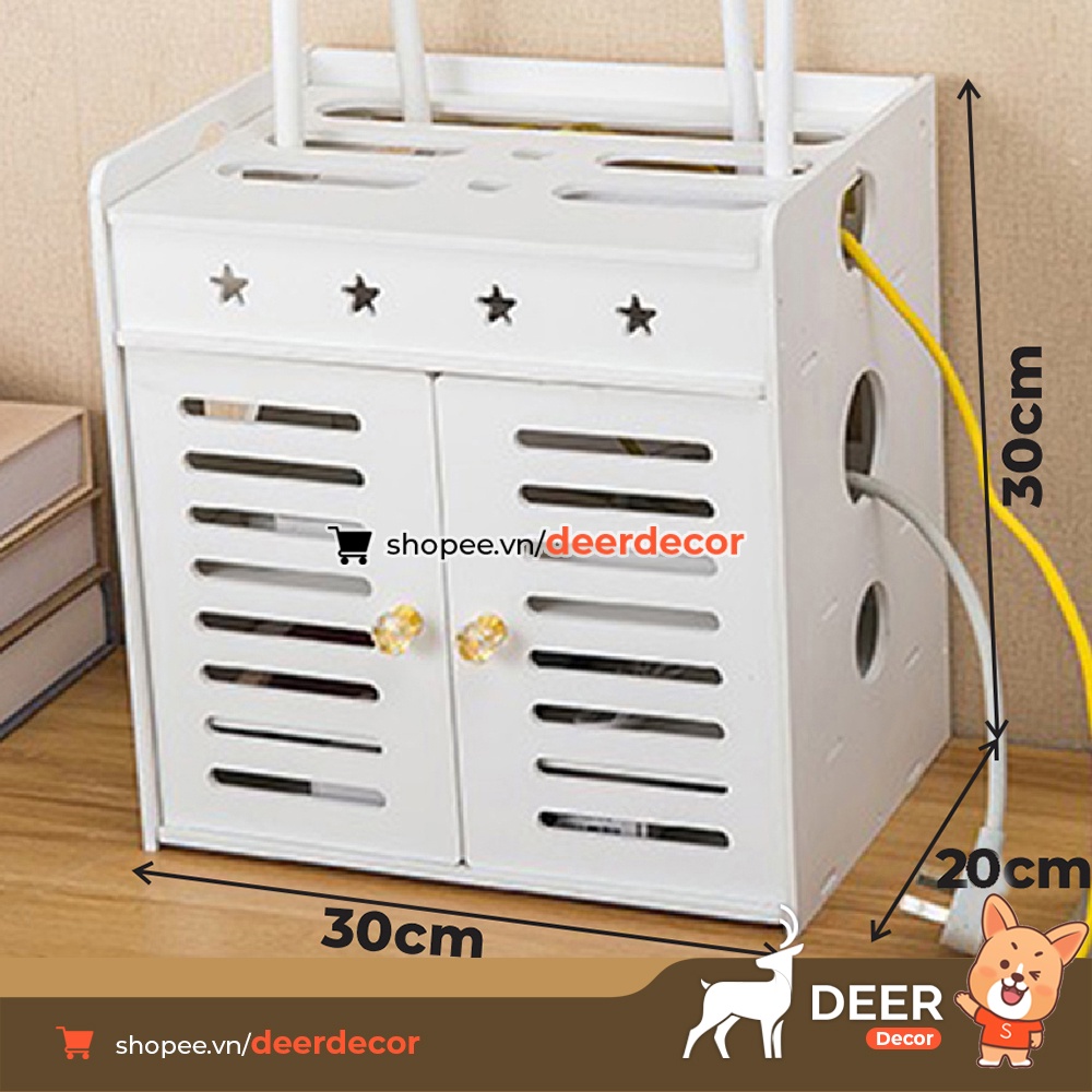 Hộp Đựng Thiết Bị Wifi - Đựng Ổ Điện - Sạc Điện Thoại - DEER DECOR