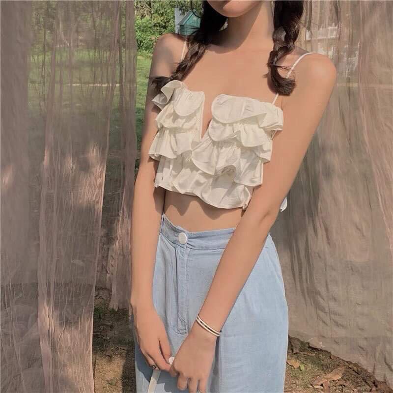 Váy hai dây bốn tầng HSU1