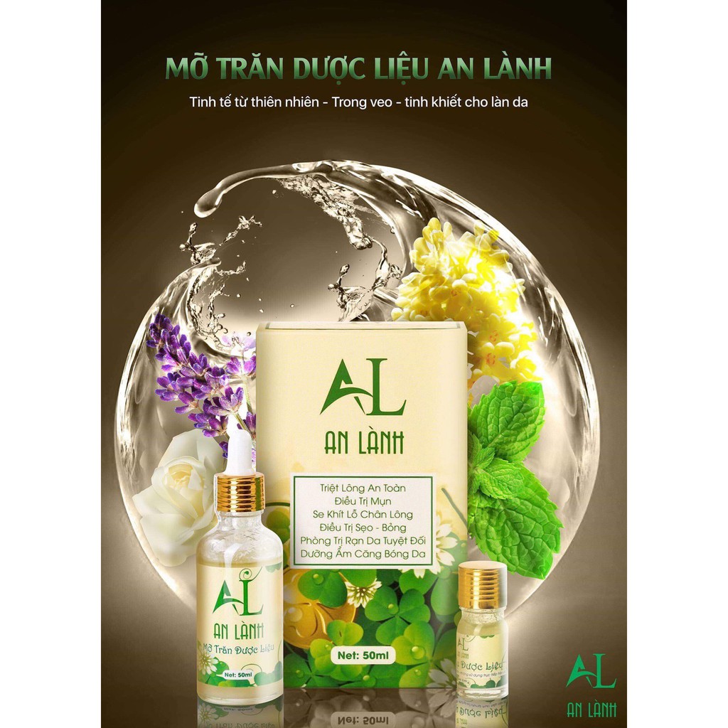 Mỡ trăn triệt lông An Lành nguyên chất không hôi lọ lớn 50ml [tặng kèm lọ tinh dầu 5ml]