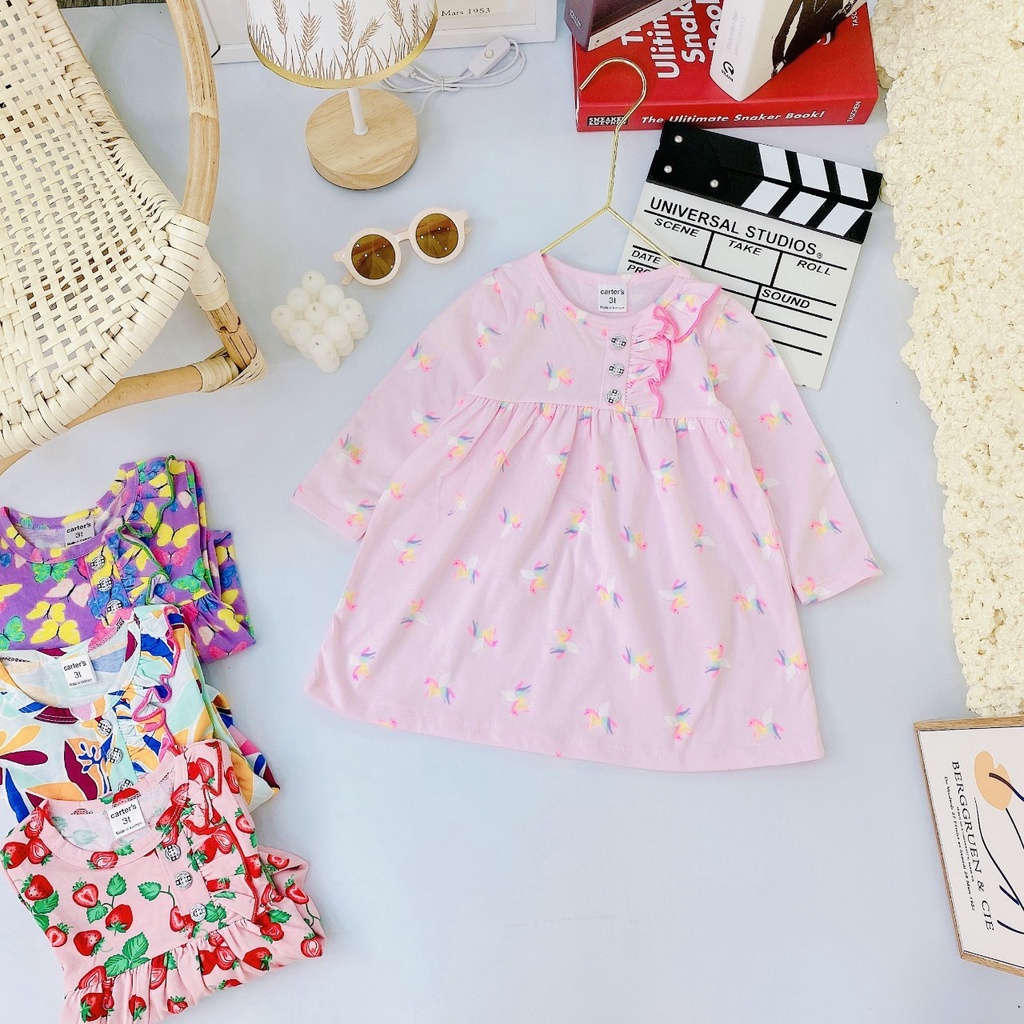 Váy thu đông dài tay Gymkids BB angel xinh xắn cho bé gái (8-19kg) BẢNG MÀU 2