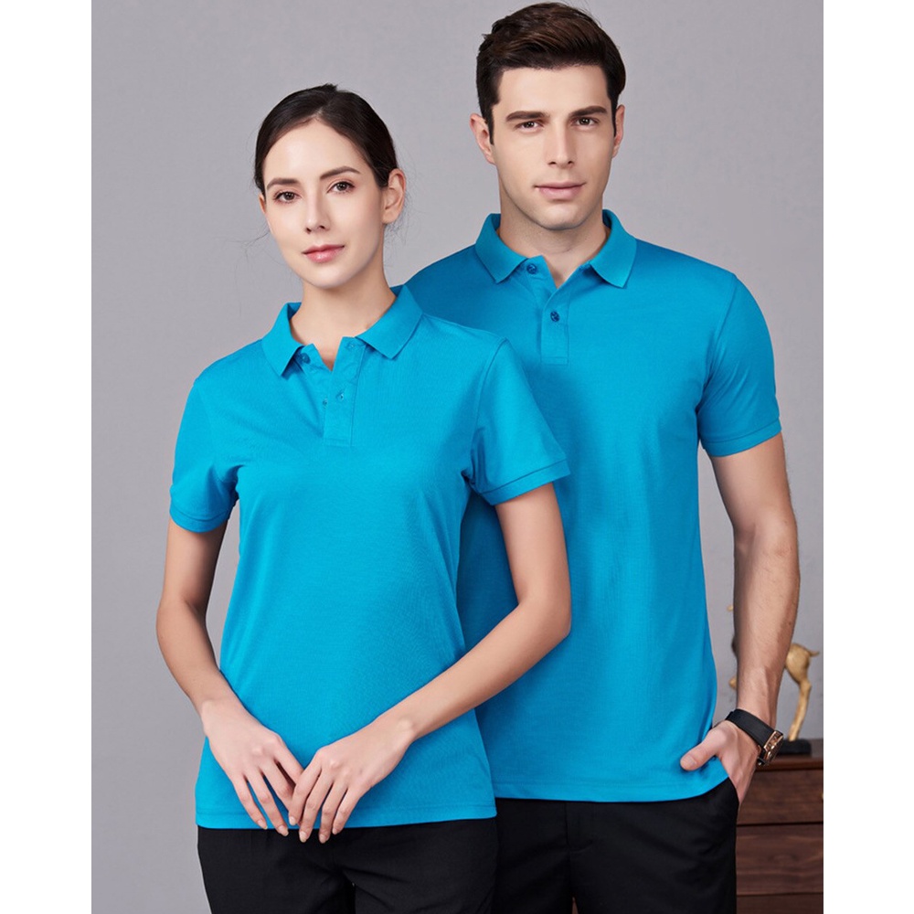Áo Thun Có Cổ Cá Sấu Polo Andromeda Ngắn Tay Màu Ya Trời Đồng Phục Dùng Chung Cho Nam Và Nữ