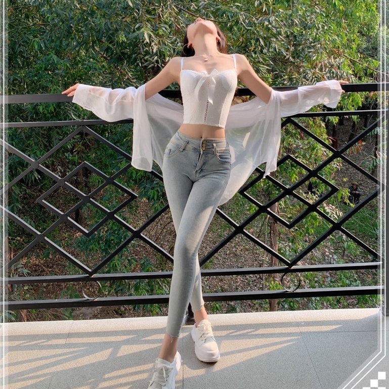 Áo Bra 2 Dây Eva Bra Croptop Viền Ren Hoa Thoáng Mát, Mềm Mịn 1892