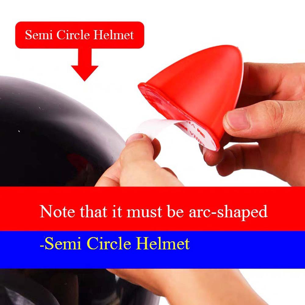 Set 2 Miếng Dán Trang Trí Mũ Bảo Hiểm Bằng Tpu Hình Tai Mèo Nhiều Màu Dễ Thương