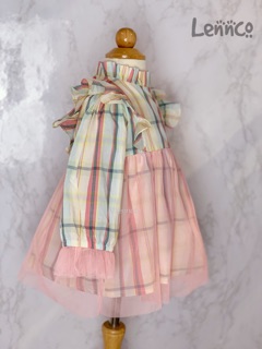 Váy kẻ tutu hồng Lennco(chỉ còn size 9/12)