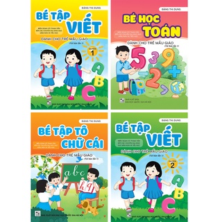 Sách ND - Combo 4 Quyển Bé tập Tô - Viết - Học Dành cho trẻ mẫu giáo