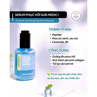 Set dưỡng Phục Hồi-Dưỡng ẩm-chống lão hoá Sur.Medic
