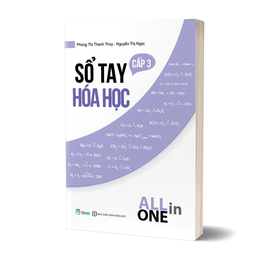 Sách - Bộ 5 cuốn Sổ tay Vật lý + Toán học + Hóa học + Ngữ văn + Tiếng Anh Cấp 3 - All In One