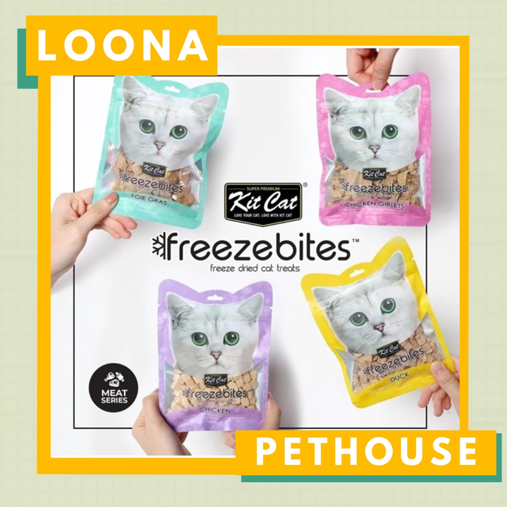 Snack Cá Gà Tươi Sấy Khô Kit Cat Freeze Bites Cho Mèo 15g