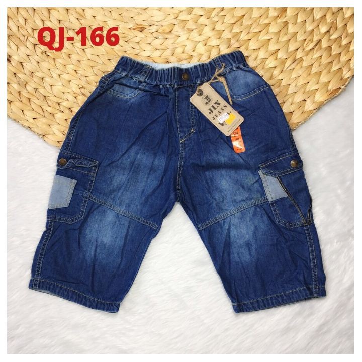 QUẦN SHORT JEAN BÉ TRAI TÚI HỘP 25-27kg.