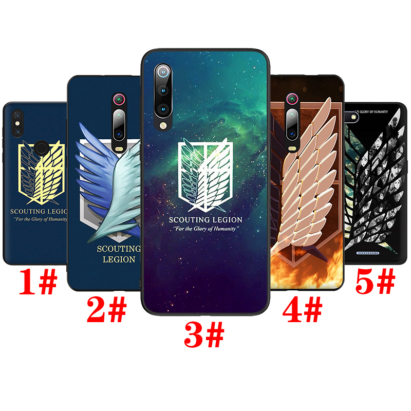 Ốp Lưng Silicone Mềm In Hình Anime Attack On Titan Cho Redmi 6 Pro 6a 7 7a 8 8a 9 9a 9c