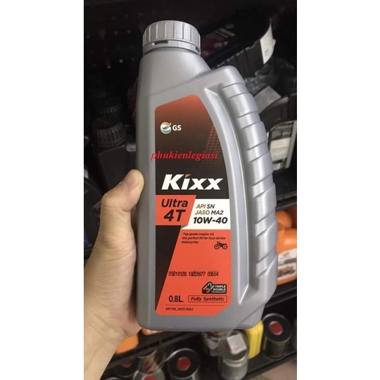 (Thùng 12 chai) Nhớt Kixx 10W40 Fully Synthentic xe số tổng hợp toàn phần nhập khẩu Hàn Quốc