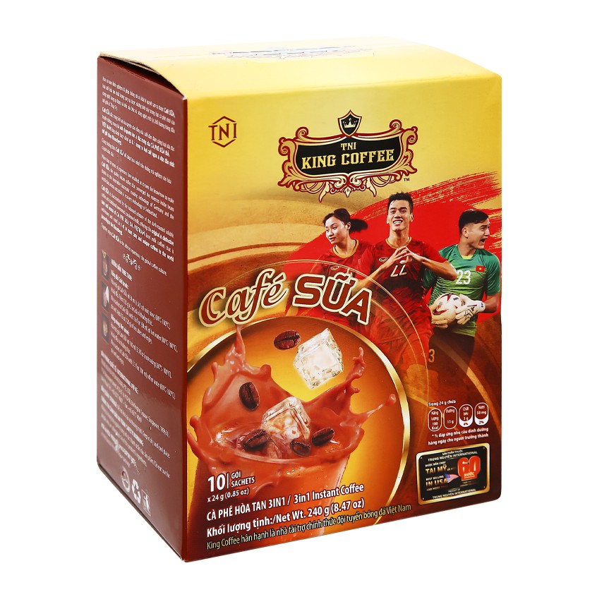 Cà phê sữa TNI King Coffee 3 in 1 240g