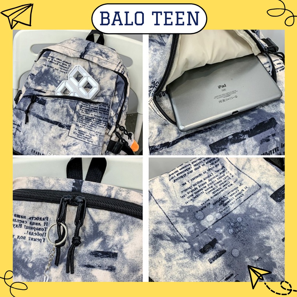 BALO ULZZANG TEEN THỜI TRANG THỂ THAO - TÚI CẶP XÁCH ĐI HỌC UNISEX CHO NAM - NỮ HOT TREND MÀU VỆN