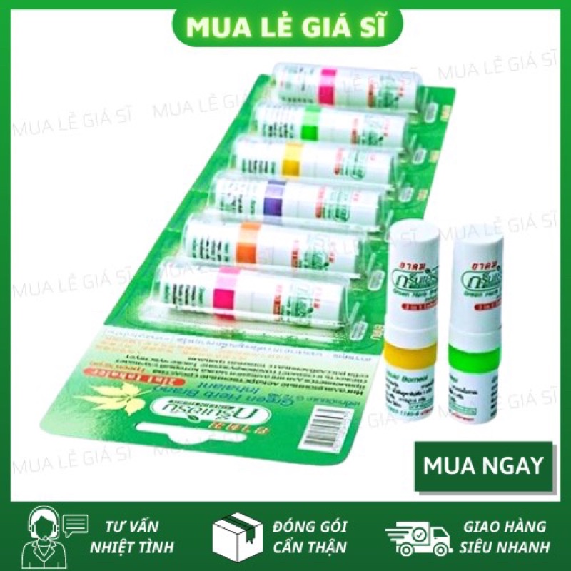 Ống hít thông mũi 2 Green herb Thái lan