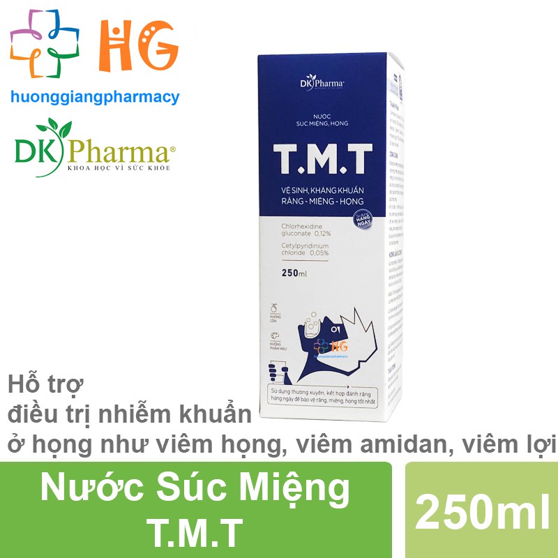 Nước súc miệng TMT Nước xúc miệng Làm trắng răng miệng Thơm miệng Hết hôi miệng Viêm nướu Viêm lợi Nước súc họng