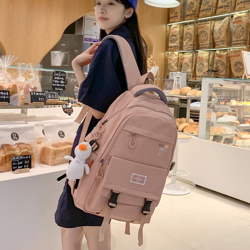 Ba Lô Đi Học/Du Lịch Nhiều Ngăn Sức Chứa Lớn Bằng Nylon Chống Thấm Nước Thời Trang Mùa Hè Dành Cho Nữ