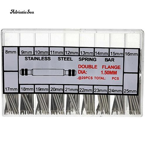Bộ 360 chốt gắn dây đồng hồ bằng thép không gỉ 8mm - 25mm