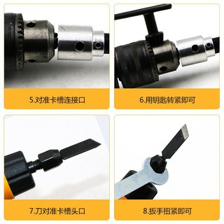 Bộ chuyển đổi máy khoan thành máy đục gỗ - đầu đục gỗ