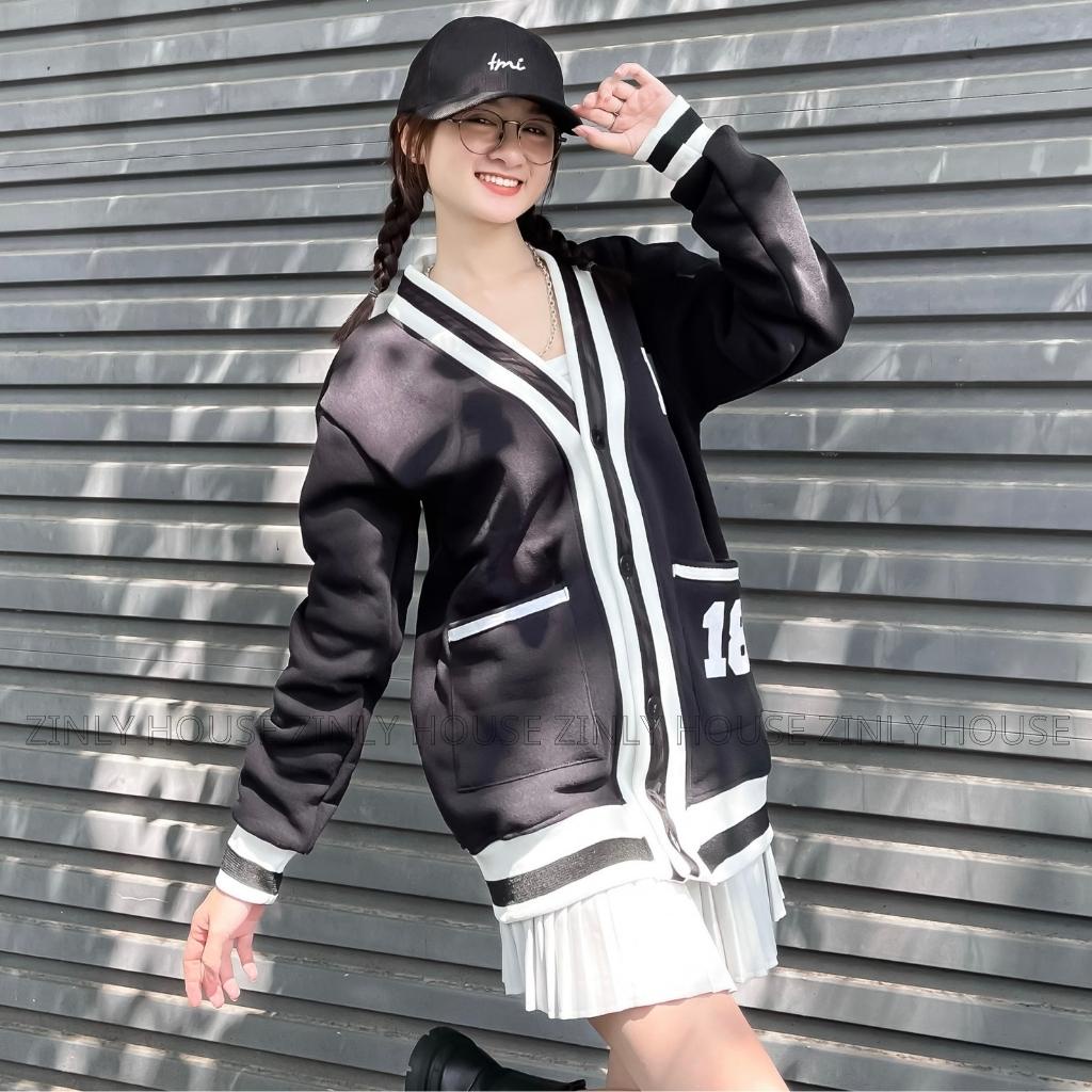 Áo Khoác Cardigan Chất Nỉ Ngoại Mền Mịn Siêu Đẹp