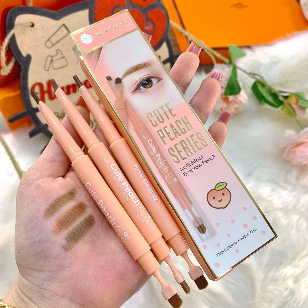 Chì kẻ mày 2 đầu Cute Peach Series - BX3686