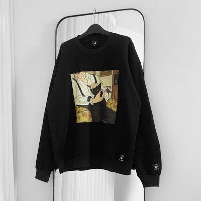 Áo Sweater Oversize The Man, áo nỉ dài tay Unisex ODIN CLOTHING | BigBuy360 - bigbuy360.vn
