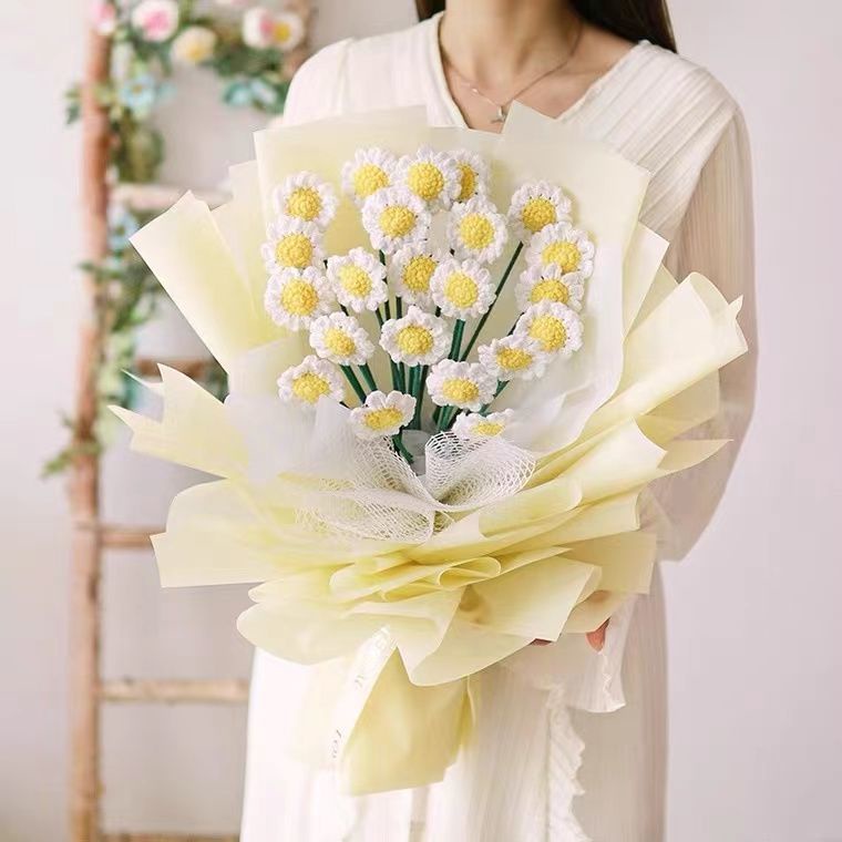 [DIY]Tự làm bằng tay bó hoa bằng tay chất liệu len móc túi quà tặng tốt nghiệp tự làm quà tặng tốt nghiệp cho giáo viên, bạn gái, bạn trai và bạn bè