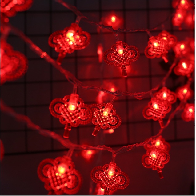 Dây đèn LED 365 bóng trang trí năm mới phong cách Trung Hoa