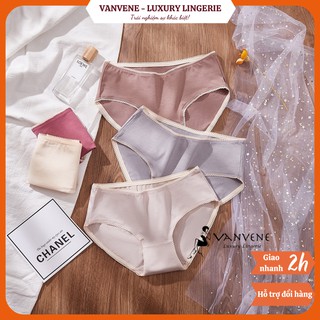 QUẦN LÓT NỮ COTTON VANVENE VIỀN REN CẠP VỪA LÓT DẬP KHÁNG KHUẨN MỚI CÓ BIGSIZE 2XL Q190